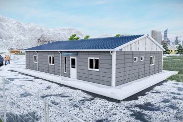 155 m² Prefabrik Ofis