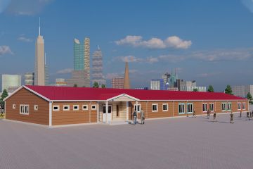 668 m² Prefabrik Okul